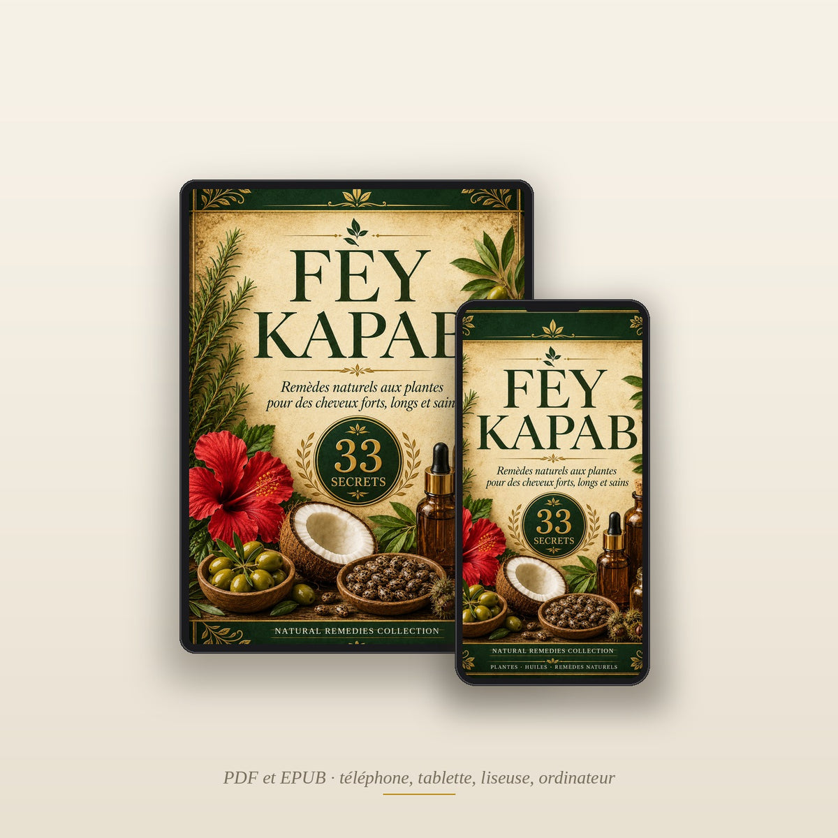 FÈY KAPAB — 33 secrets de jadis pour des cheveux forts (PDF + EPUB)